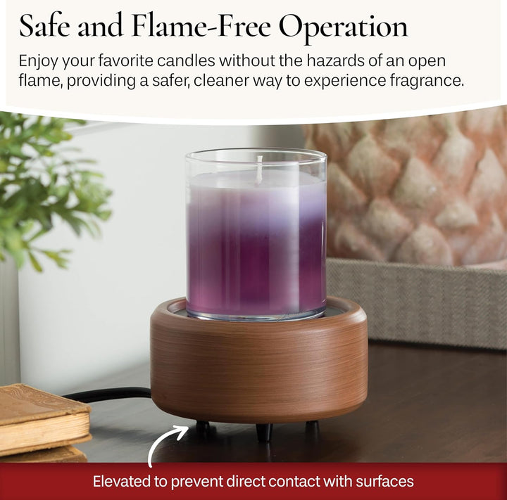 CANDLE WARMERS ETC 2 in 1 Kerzen- und Duftwärmer zum Erwärmen von Duftkerzen oder Wachsschmelzen und