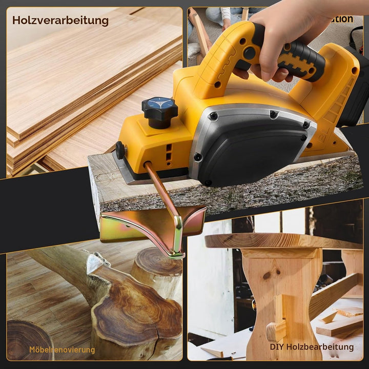 Kabellose elektrische Hand-Planer kompatibel mit Dewalt 20V Batterie, 15000RPM bürstenlose Power Hol
