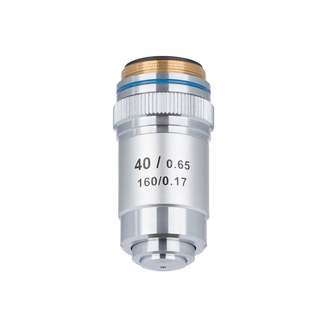AmScope A40X-V300 Achromatisches Mikroskop-Objektiv für Verbundmikroskope, 40x (Feder)