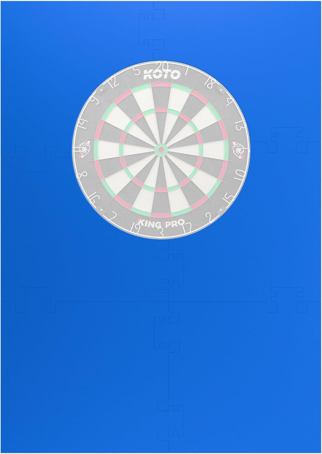 KOTO - 4pcs. Dart Surround, langlebige Dart wandschutz, verhindert Schäden, Eva 6PCS Quadrat Blau, 6