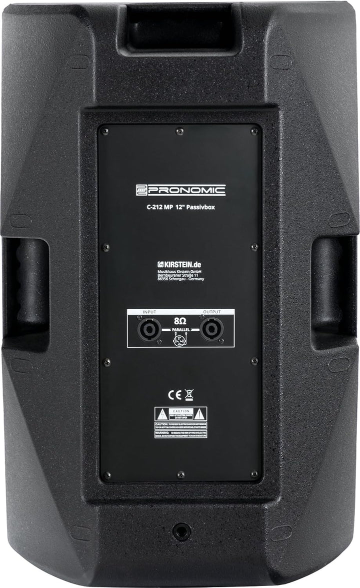Pronomic C-212 MP 12" Passivbox Stereo Set - 2 Passive 2-Wege Boxen - Belastbarkeit: je 300 Watt (RM