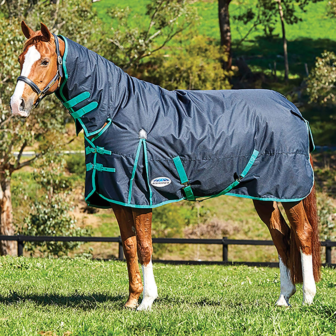 Weatherbeeta ComFiTec Classic Medium Combo Turnout Rug 4ft Black Green 4ft 0, 4ft 0