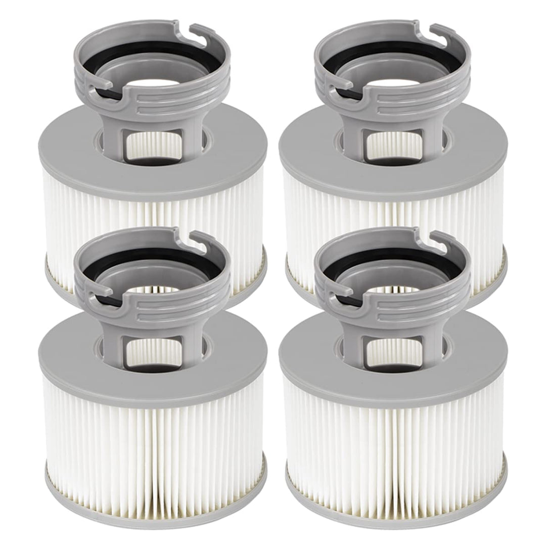 YanBan 4 Sets Whirlpool-Filter + schraubbarer Basisadapter für MSpa Filterkartusche, verbesserte Ver