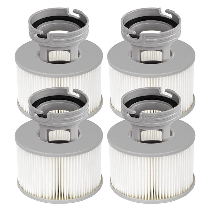 YanBan 4 Sets Whirlpool-Filter + schraubbarer Basisadapter für MSpa Filterkartusche, verbesserte Ver