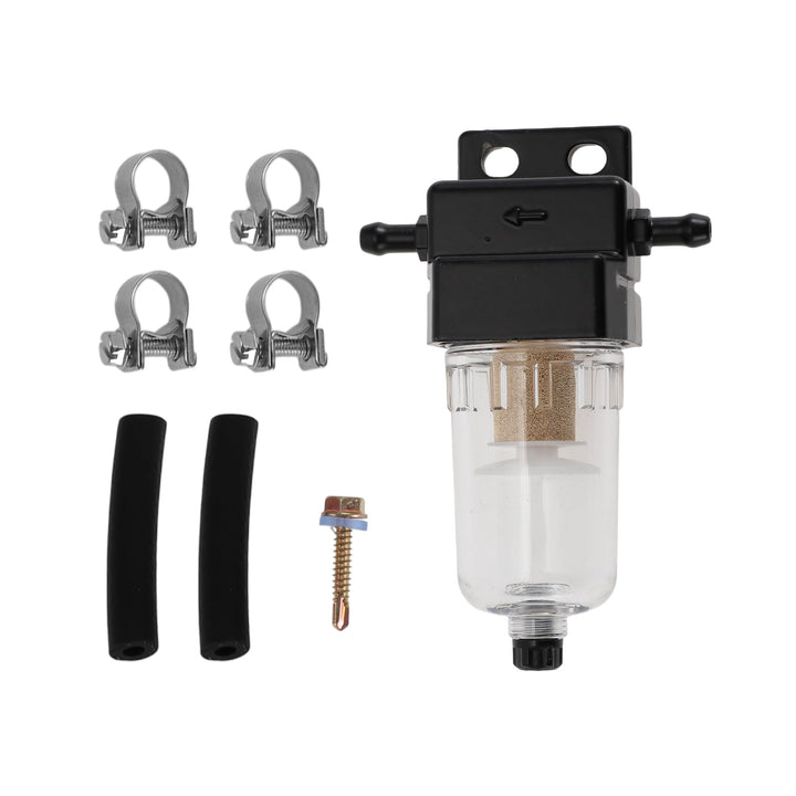 Kraftstoff-Wasserabscheider-Kit Kraftstofffilterelement Schläuche Klemmen-Kit mit Clips und Gummisch