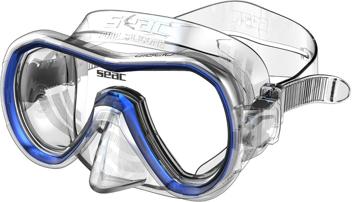 Seac Unisex Jugend Set Giglio MD Valve Schnorchelset mit Maske und Schnorchel mit Wasserausblasventi