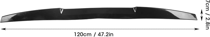 Auto-Heckspoiler, Gummi-Heckflügel-Heckspoiler, schwarz, universelles Auto-Aerodynamik-Modifikations
