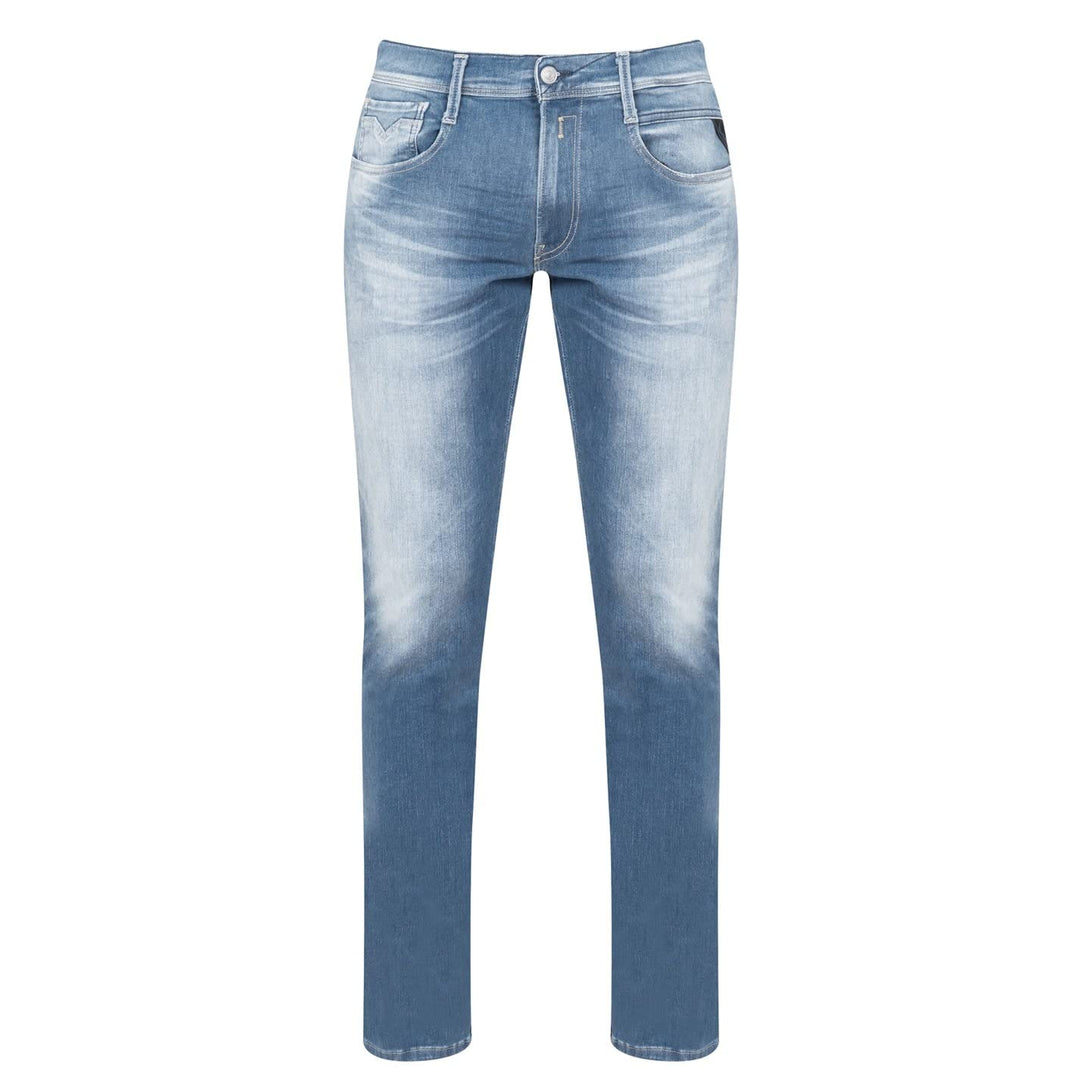Replay Men's Anbass Slim Fit Jeans with Power Stretch 31W / 32L Medium Blue 009, 31W / 32L Medium Bl