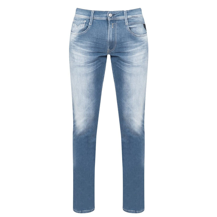 Replay Men's Anbass Slim Fit Jeans with Power Stretch 31W / 32L Medium Blue 009, 31W / 32L Medium Bl