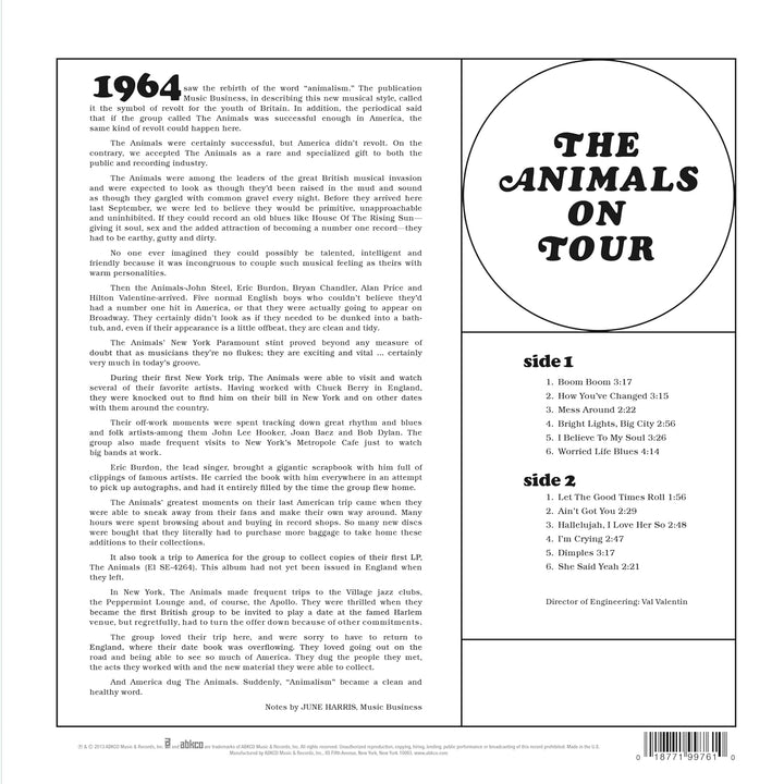 The Animals On Tour, Vinyl