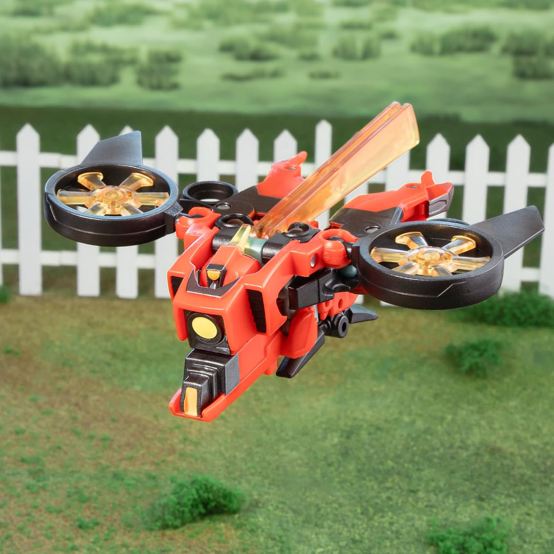 Transformers EarthSpark Figur Terran Twitch Deluxe Klasse 12,5 cm Roboter Spielzeug für Kinder ab 6