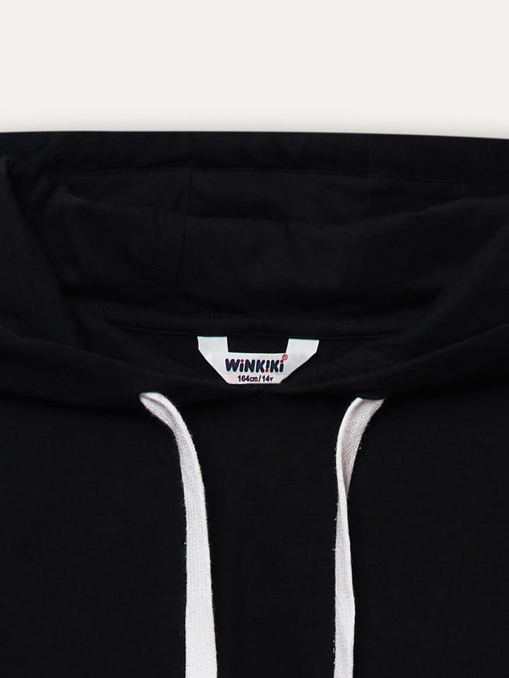 Crop Top Cropp Pullover Abgeschnittener Kapuzenpullover für Mädchen Teenager Langarm mit Kordelzug.