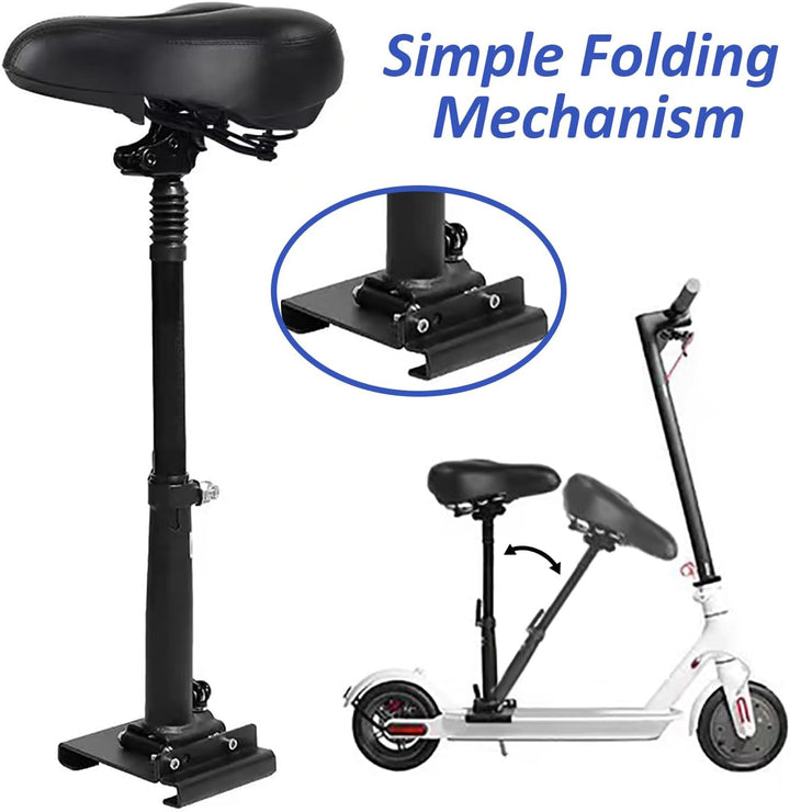 Elektrorollersitz für Erwachsene, E Scooter Sitz für 13cm-17cm, Universal Scootersitz Mit 40-58cm Hö
