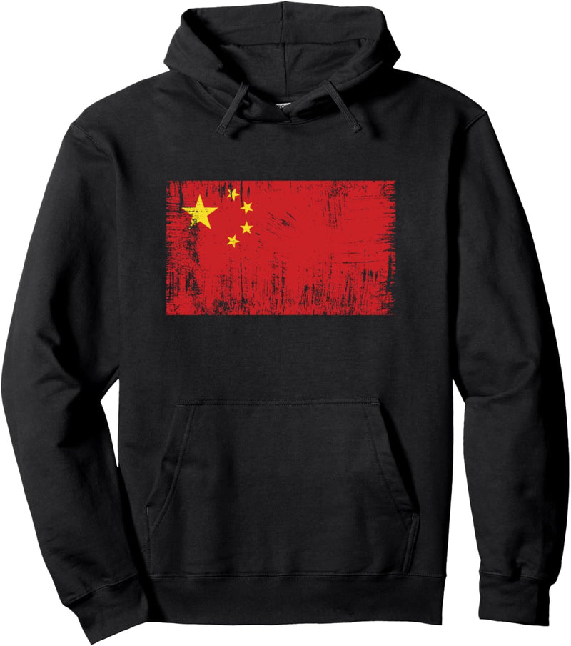 China Fahne Chinesische Flagge Geschenk Fussball-Fan Sport Pullover Hoodie