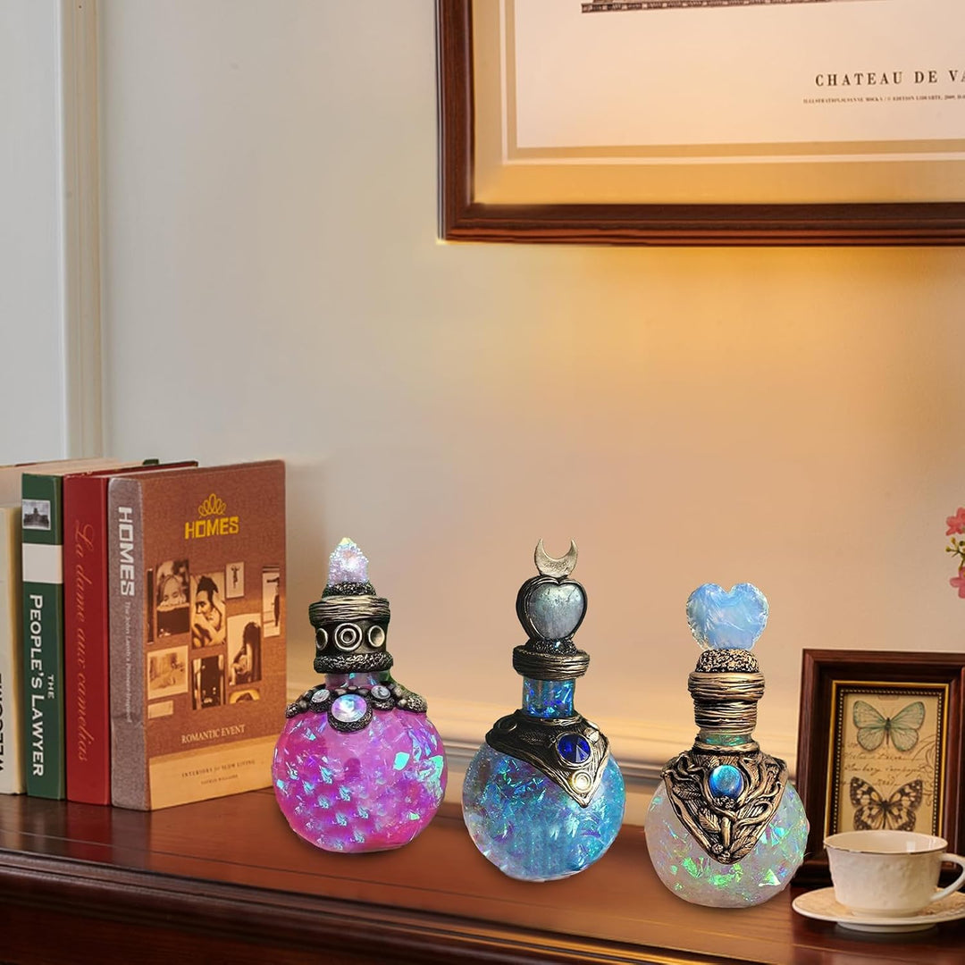 Mini Zaubertrankflasche Glas Ornament Sammlerstück (Stil 2), Stil 2