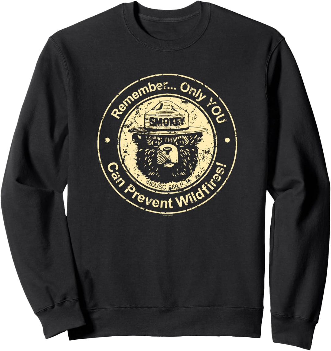 Smokey Bear Nur Sie können Waldbrände verhindern Sweatshirt