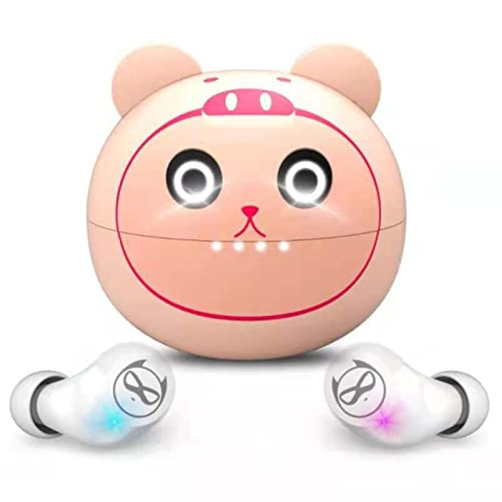 Bluetooth Kopfhörer Rosa,Kopfhörer Kabellos mit Mikrofon,Leichtgewicht,Touch-Steuerung,3D-Surround-S