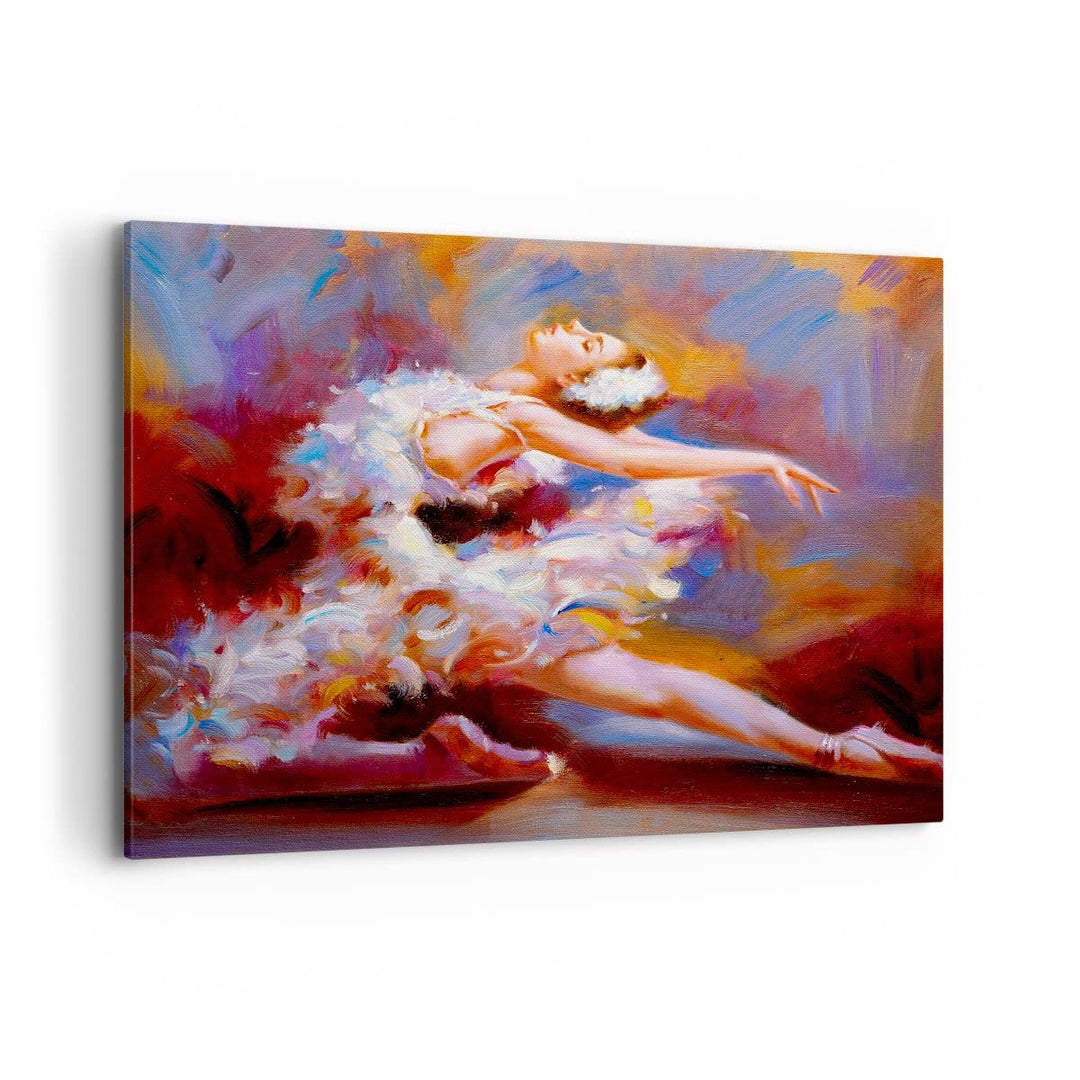 ARTTOR Bilder auf Leinwand 100x70cm Leinwandbild Balletttänzer tanzen Gross Wanddeko Bild Schlafzimm