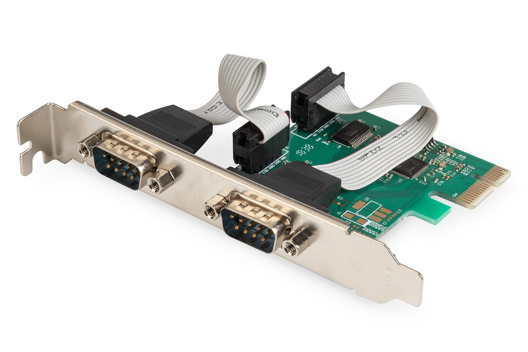 DIGITUS IO-Karte - PCIe - Serielle Schnittstellen-Karte - 2-Port DSUB-9 - Chipsatz ASIX99100 IO-Kart