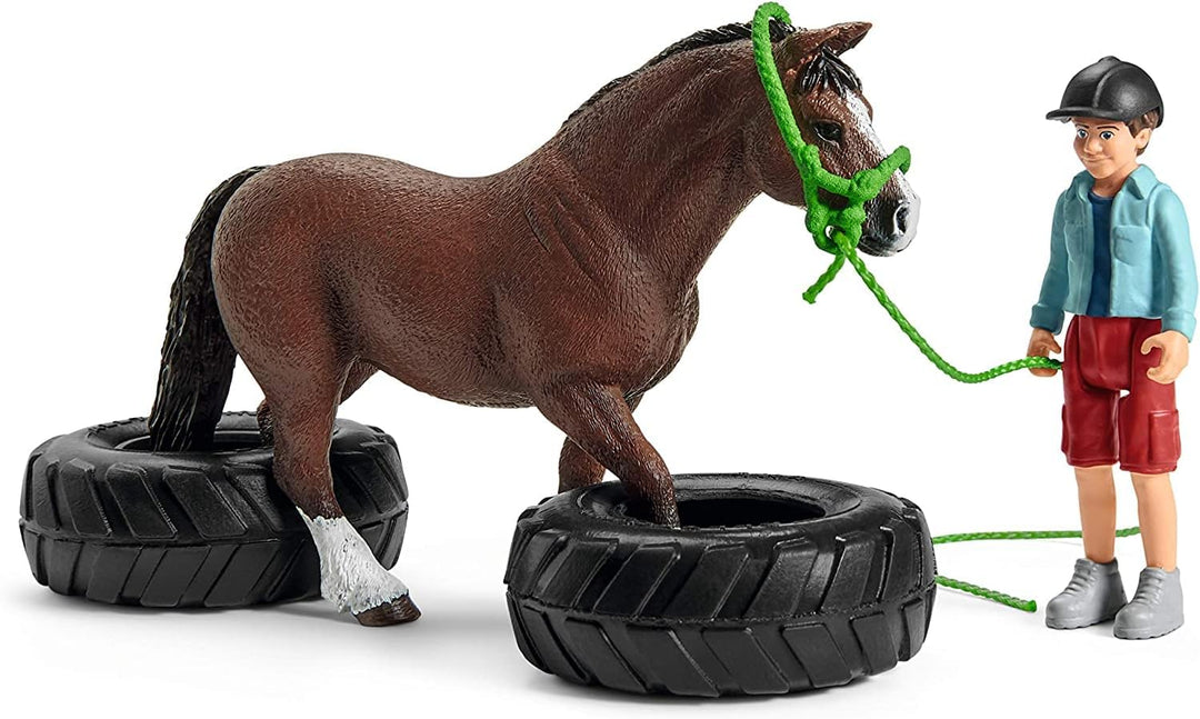 Schleich Farm World | Pony Agility Rennen 42482 | 26 Teile neue Verpackung, neue Verpackung