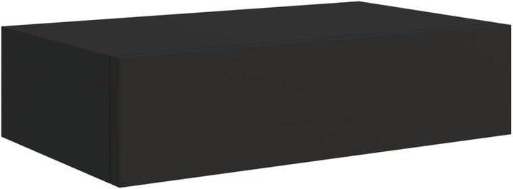 Schubladenregal 40x23,5x10 cm 2 Pcs MDF, Metall Schwarz Wandschrank Mit Schublade Mit Schublade Wand