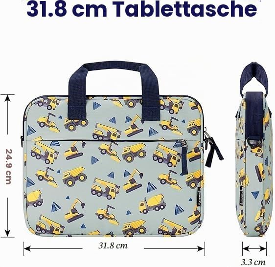 Choco Mocha 12.5 Zoll Kinder Tablet Tasche, Tablet Tasche Hülle für Fire HD 10 8, Fire 10 8 iPad, Ki