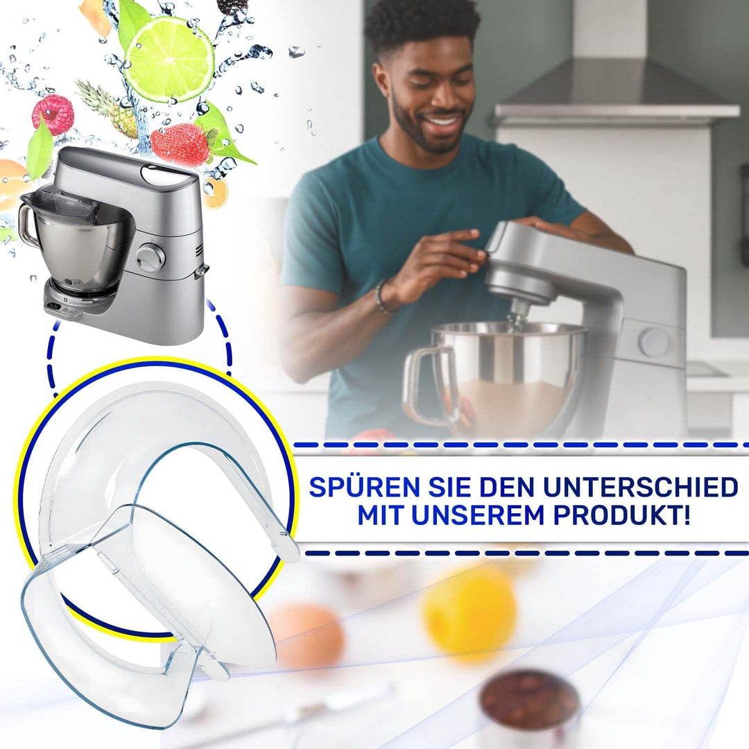 MONTERAL Spritzschutz Deckel für Küchenmaschine mit dem Originalcode AS00000538 für Kenwood Titanium
