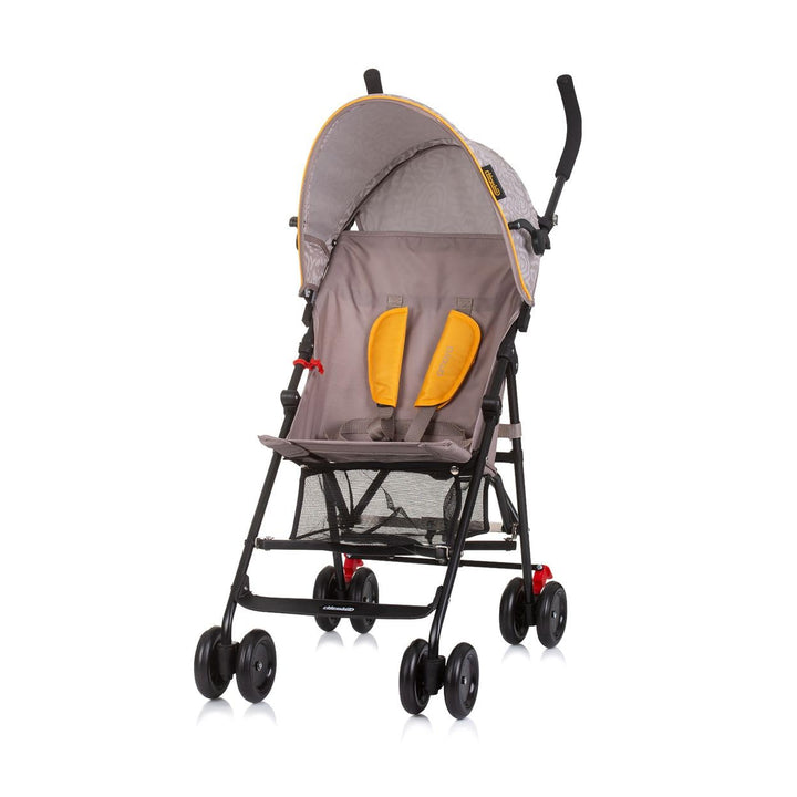 Chipolino Kinderwagen Amaya Buggy Sonnendach verstellbar, zusammenklappbar, Korb, Farbe:beige gelb,