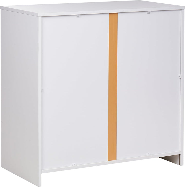 Büroschrank grau / weiss 80 x 80 x 40 cm abschliessbar für Wohnzimmer Büro Zehna