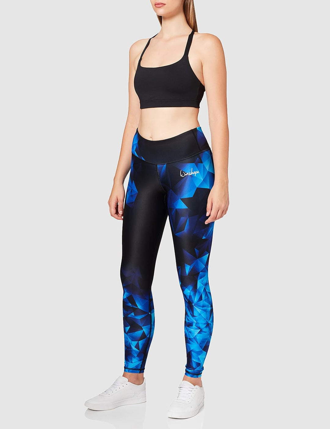 Winshape Damen Functional Power Shape Tights AEL102 mit Anti-Rutsch-Effekt, saphir, Winshape Slim St