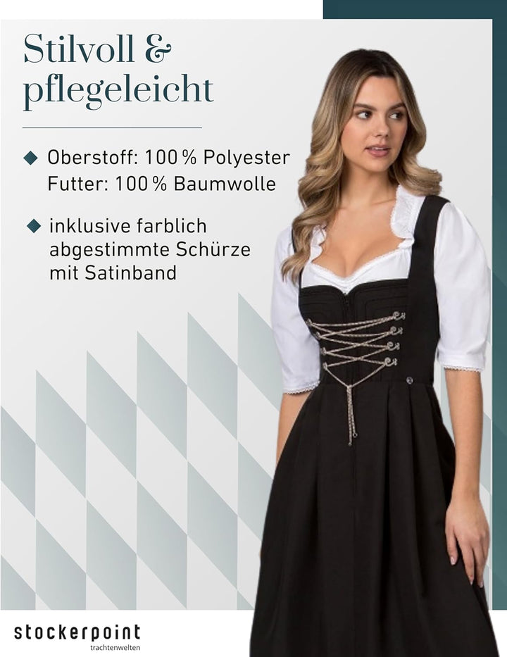 Stockerpoint Damen Dirndl Adele Kleid für besondere Anlässe