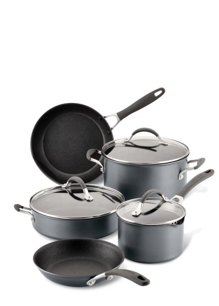 Circulon Scratch Defense Induction Hob Pan Set of 5 - Töpfe und Pfannen Set mit Extreme Non Stick, S