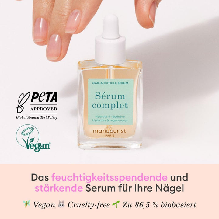 MANUCURIST • Nagelserum Komplett-Serum • Nagelpflege für beschädigte und Brüchige Fingernägel und Na