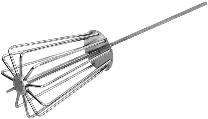 Delphin Edelstahl Groundbait Mixer Boiliemixer Futterquirl Eckenputzer Ø11cm