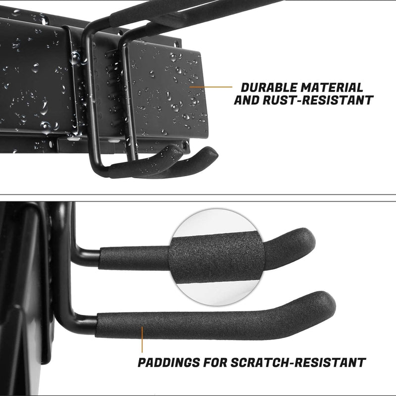 Odoland Skiaufbewahrung Skihalter für 6 Paare Ski Snowboard Rack Wandhalterung, Haus und Garage Ski