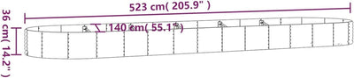 Susany Pflanzkübel Pflanzgefäss Hochbeet Balkon Pflanzbeet Pflanzkasten Blumenkasten Blumenkübel Gem