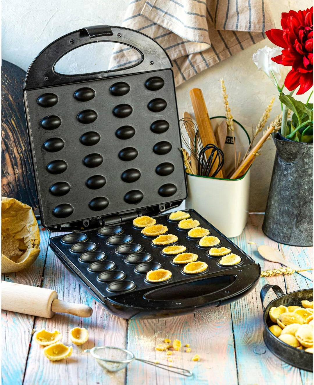 Adler Europe AD 3039 Toaster für Nüsse Erdnüsse Haselnüsse Keksen XL 24 Plätze Max. 1600W, Schwarz