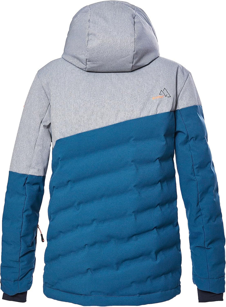 Killtec Jungen Ksw 172 Bys Ski Qltd Jckt Skijacke/Steppjacke mit Kapuze und Schneefang 152 dunkel oz