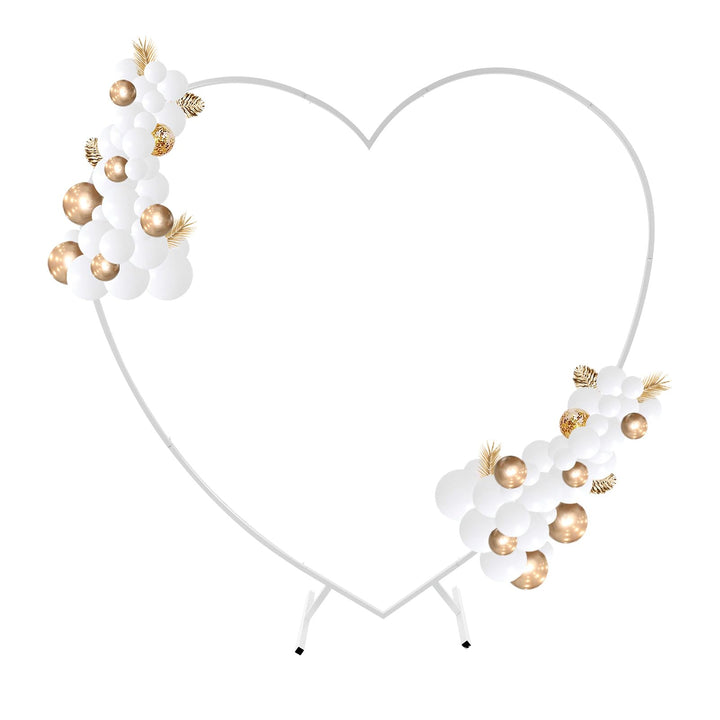 Herz Hochzeitsbogen Freistehend Hochzeitbogen Rahmen 200x210cm Herz-Formen Arch Stand Ballonbogen Bl