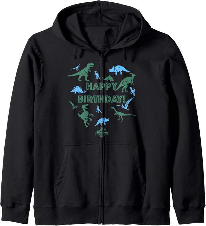 Jurassic World Happy Birthday Dinosaur Silhouettes Kapuzenjacke