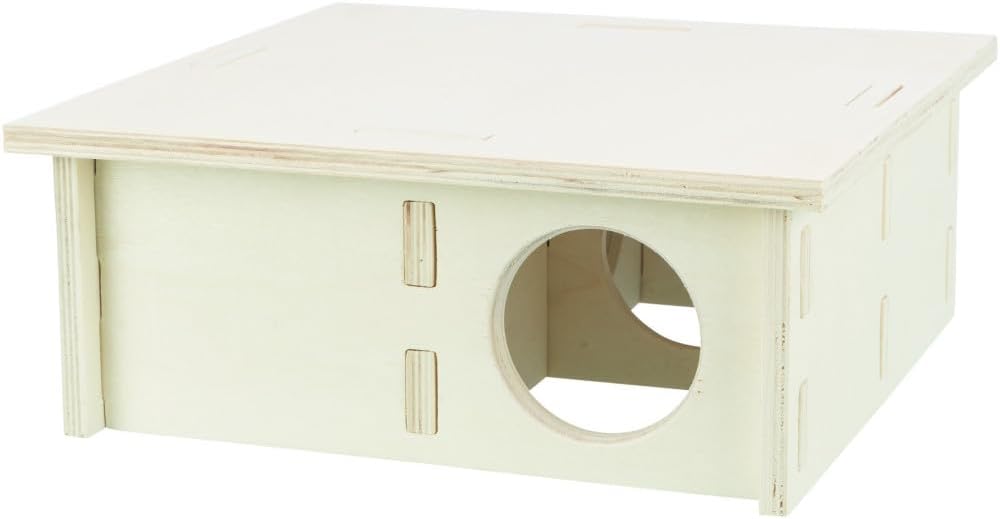 TRIXIE artgerechtes Kleintierhaus ohne Klammern und Nägel für Hamster und Mäuse, mit Vier Kammern Me