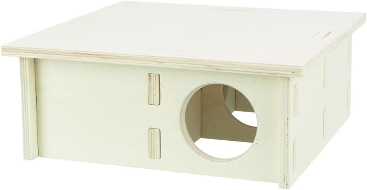 TRIXIE artgerechtes Kleintierhaus ohne Klammern und Nägel für Hamster und Mäuse, mit Vier Kammern Me