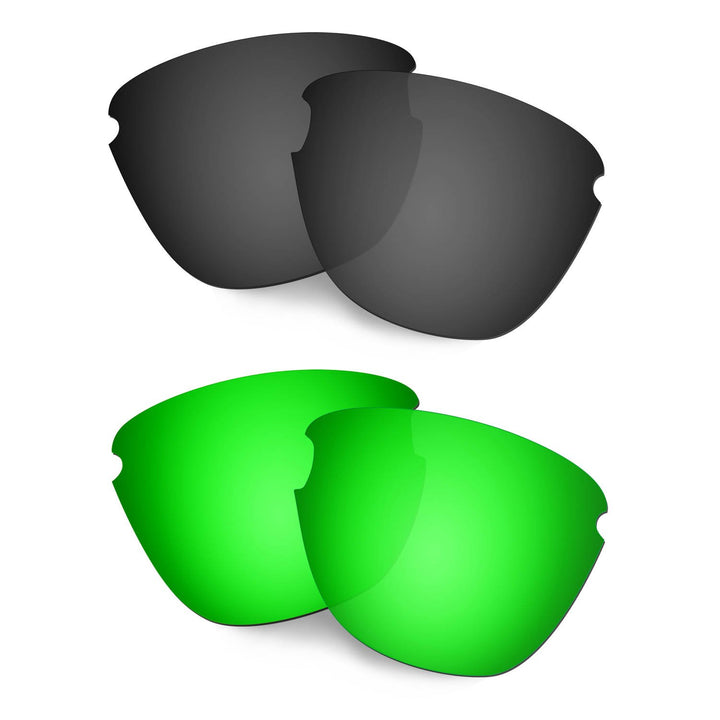 HKUCO Verstärken Ersatz-Brillengläser für Oakley Frogskins Lite Schwarz/Grün Sonnenbrille