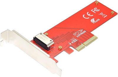 xiwai PCI-E4.0 4X Host Adapter auf NVMe Ruler 1U GEN-Z EDSFF Short SSD E1.S Carrier Adapter EDSFF-PC