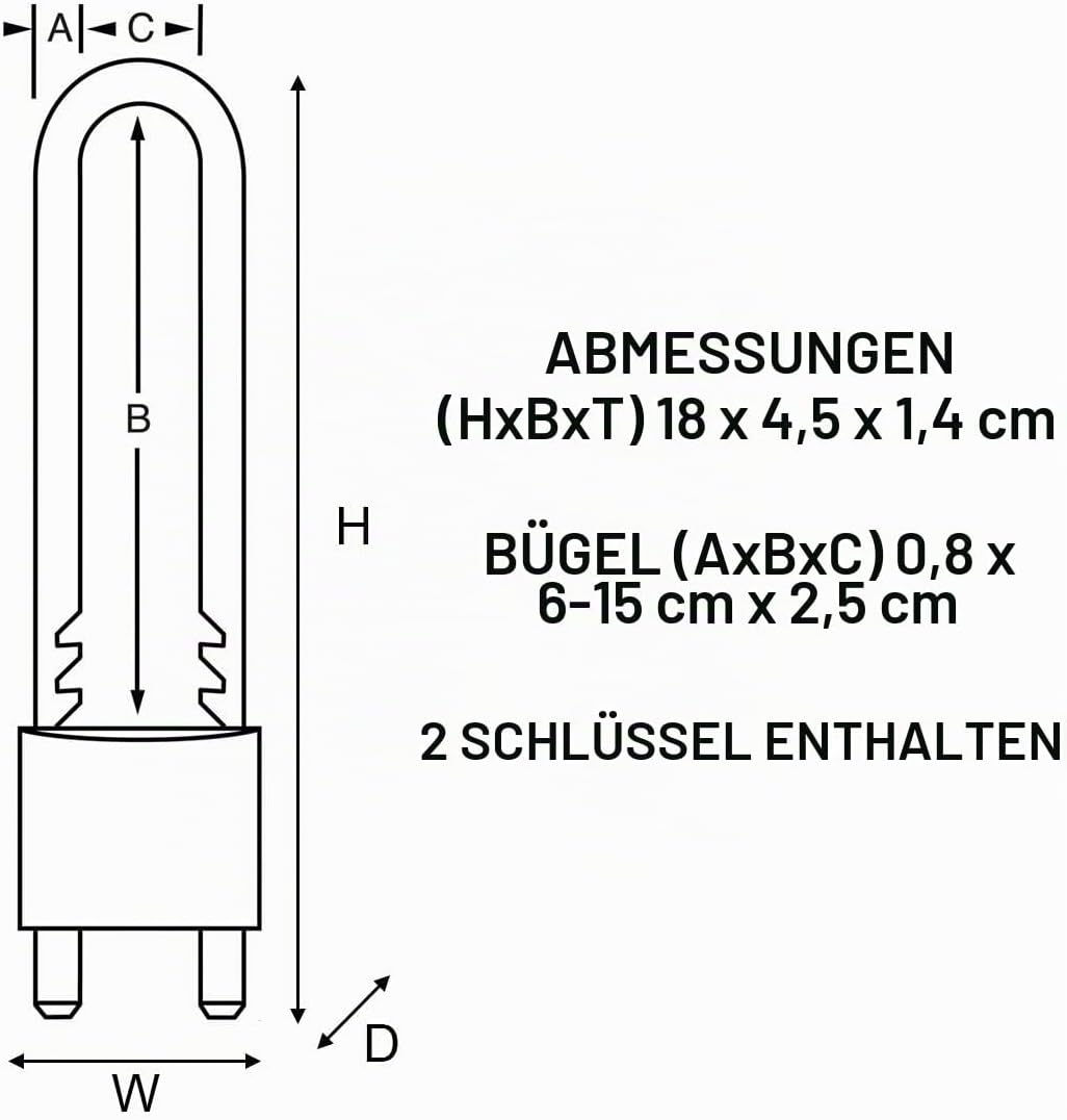 Master Lock - 1950EURD - Messing Vorhängeschloss 50mm mit herausnehmbarem Bügel, Standard, Normal Bü