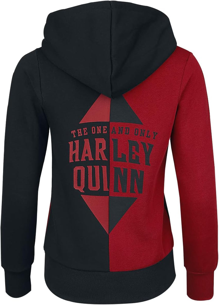 Suicide Squad Harley Quinn Frauen Kapuzenpullover rot/schwarz, M
