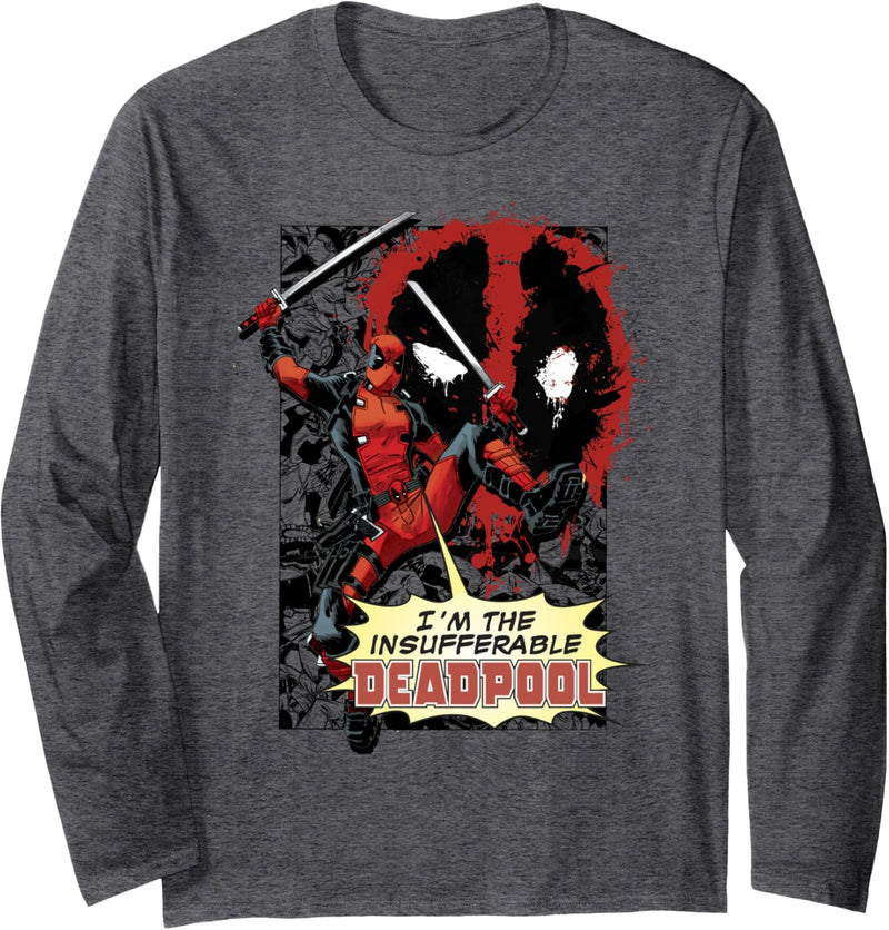 Marvel The Insufferable Deadpool Comic Langarmshirt
