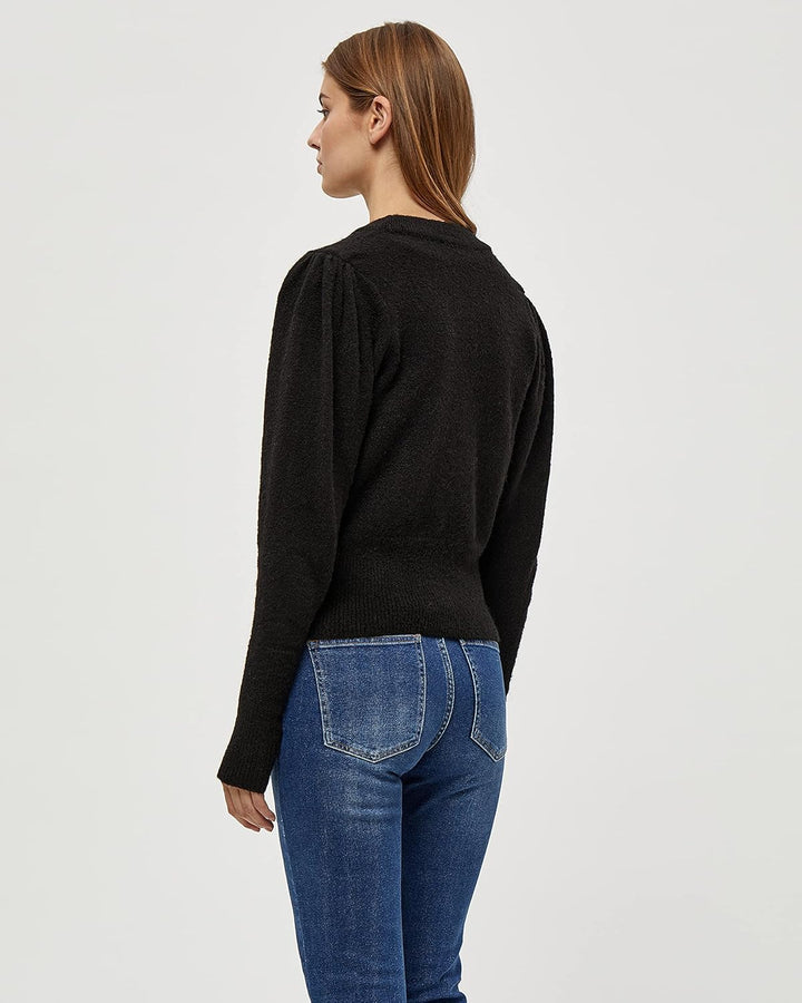 Desires Damen GEA Cardigan Strickjacke XXL 9000 Black, XXL 9000 Black