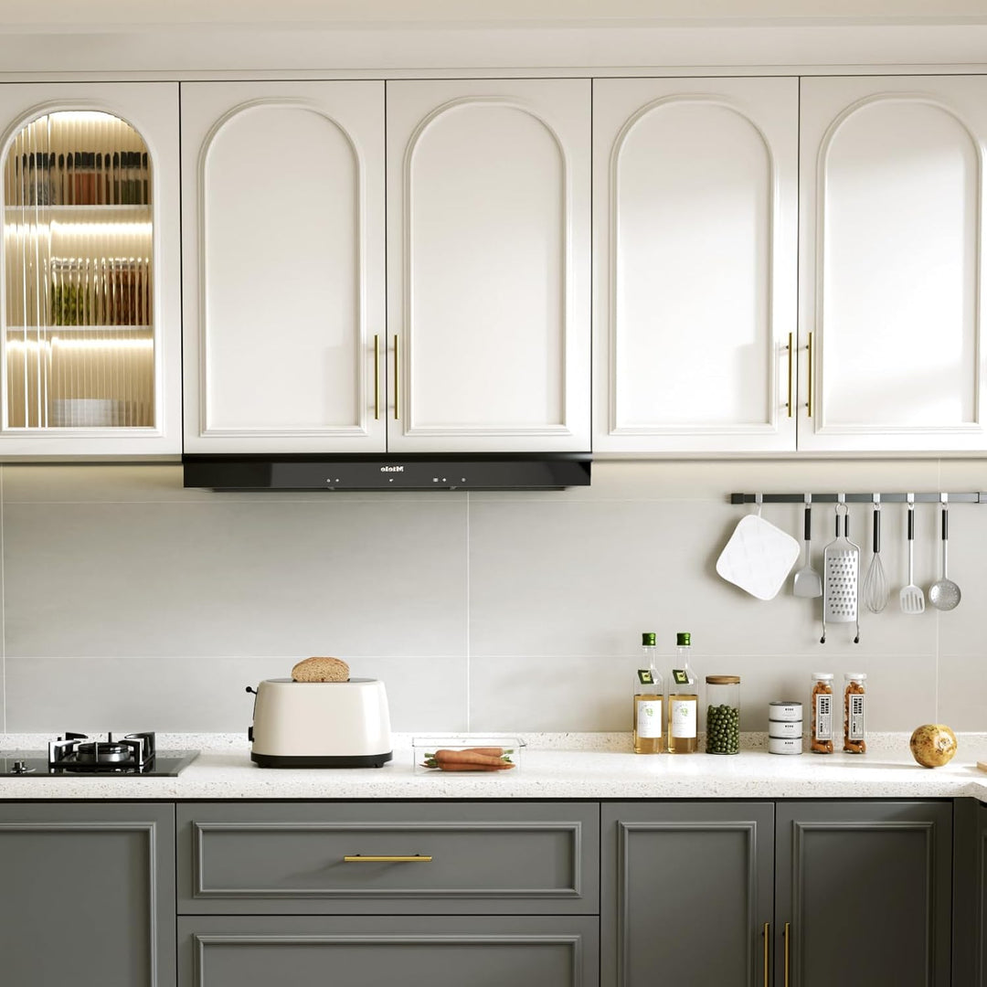 goldenwarm 10 Stück Möbelgriffe 160mm Lochabstand Gold Schrankgriffe Gold Türgriffe Gold -LS201GD160
