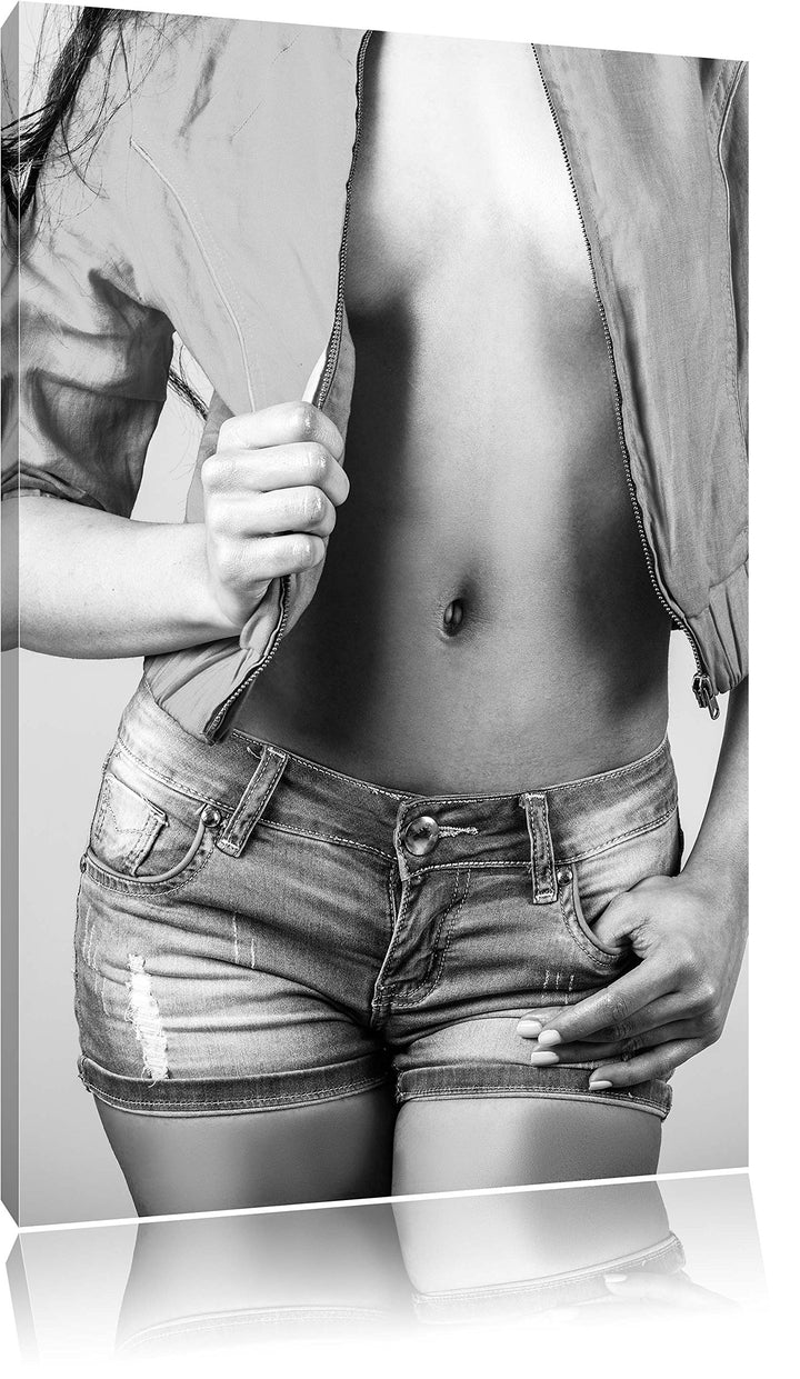 Pixxprint Sexy Woman, Format: 100x70 auf Leinwand, XXL riesige Bilder fertig gerahmt mit Keilrahmen,